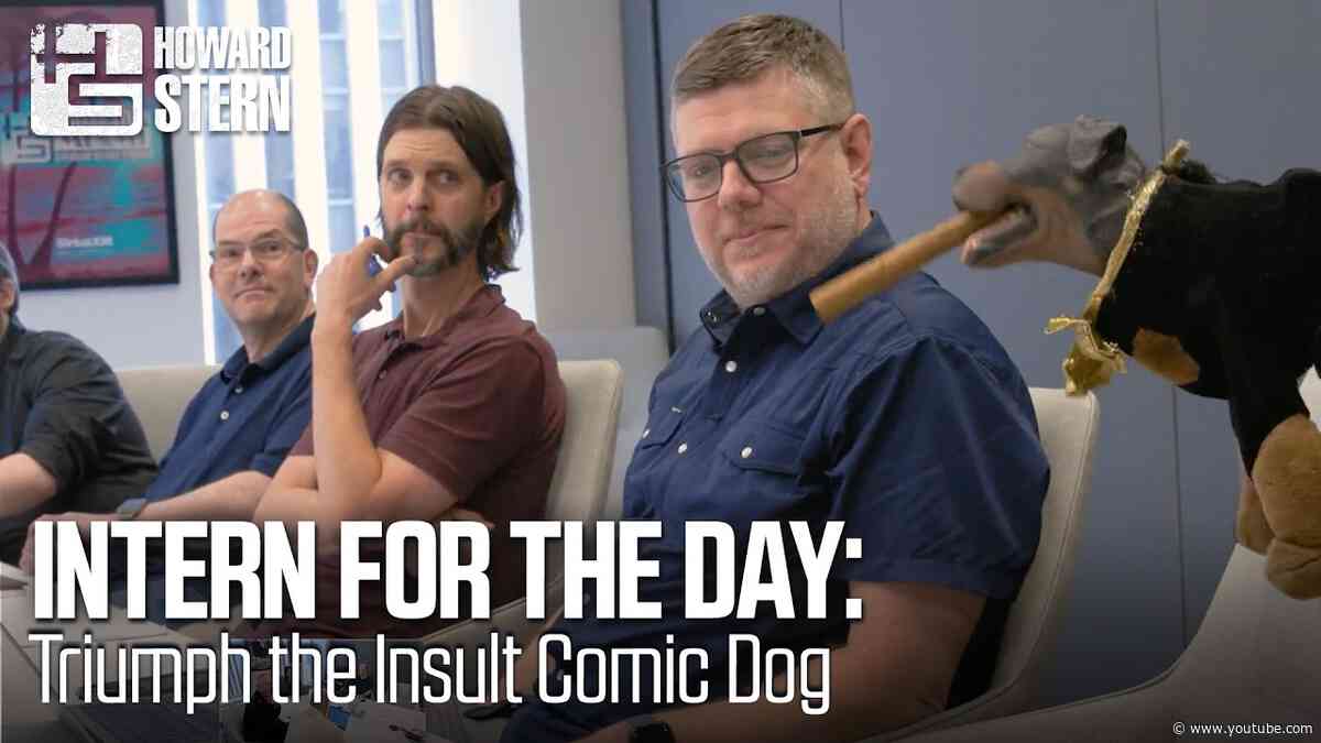 Triumph the Insult Comic Dog Interns at the Stern Show for a Day