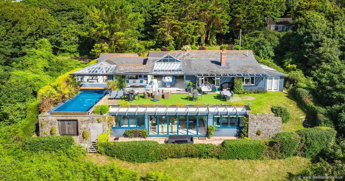 One of the finest homes in Wales overlooks a famous beach but belongs in Miami