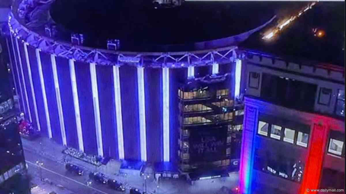 Outrage as brightly lit MSG hosts Taylor Swift's wedding while thousands of 'poor' New Yorkers sit in the dark amid heat-driven power cuts