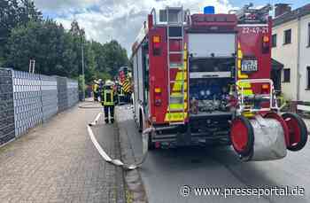 FW-ROW: Schuppenbrand endet glimpflich