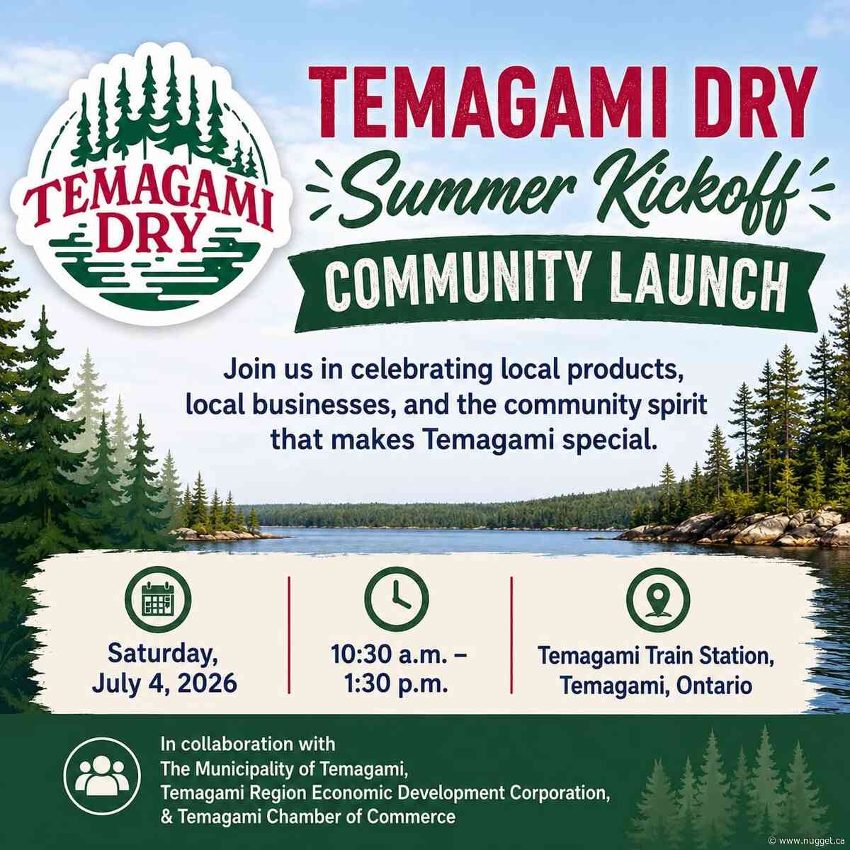 Celebrating the return of Temagami Dry in where else, but Temagami on Saturday