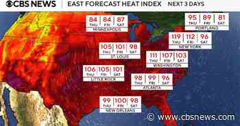 This July 4th could be hottest ever in parts of U.S. Maps show the forecast expected to break records
