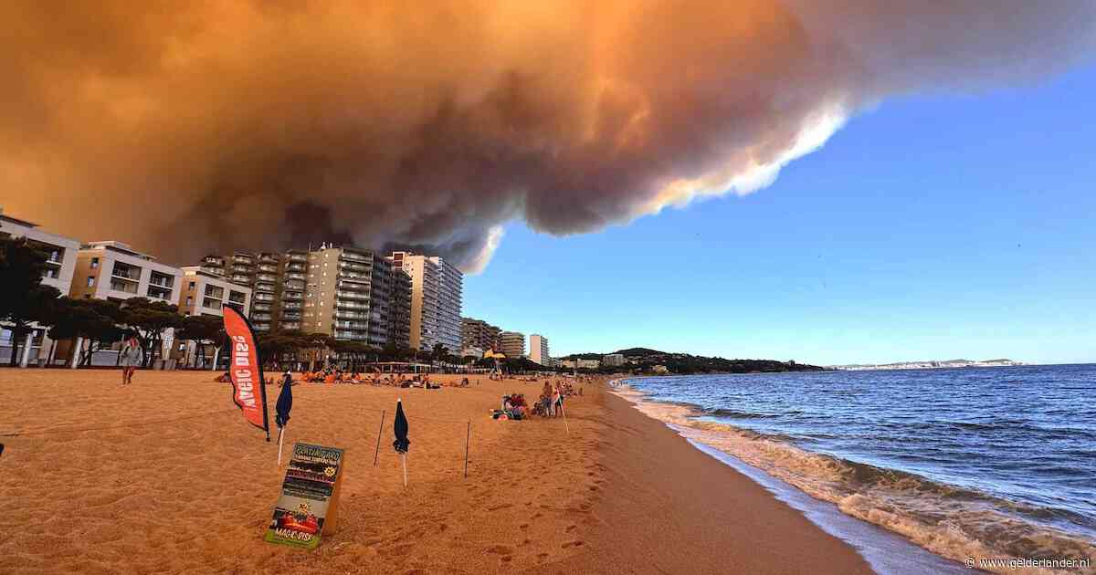 Natuurbrand uitgebroken aan Costa Brava, harde wind bemoeilijkt blussen
