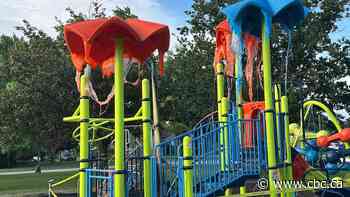 Fire that destroyed $200K worth of children's playground equipment at Parent Park was 'deliberate': police