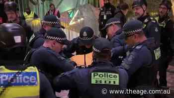 Arrest at Fed Square