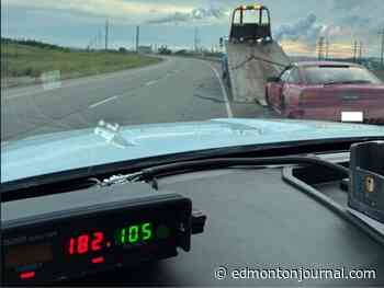 Fort McMurray man facing charges for driving 182 km/h on Highway 63