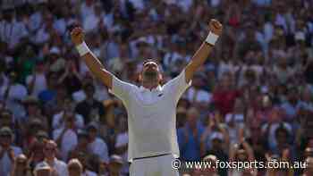 ‘Let’s call Roger!’: Roger Djokovic leaves crowd in stitches as 39-year-old tennis great joins Federer in epic Wimbledon history