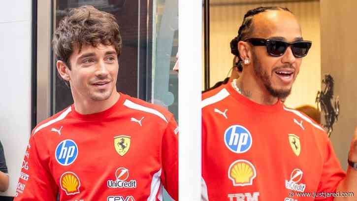 Charles Leclerc & Lewis Hamilton Spotted Leaving London Stores Ahead of British Grand Prix