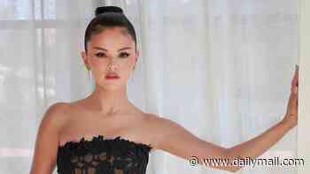 Selena Gomez dazzles in an elegant black dress for the first night of BFF Taylor Swift's lavish wedding celebrations at Madison Square Garden