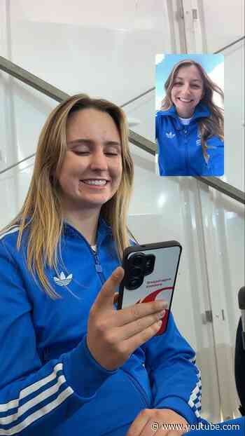 Here in spirit 🫶 Doriane checking in on Payton before this weekend’s F1 Academy action 📱