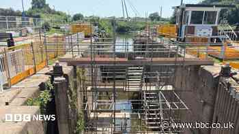 Historic lock drained for major repair works