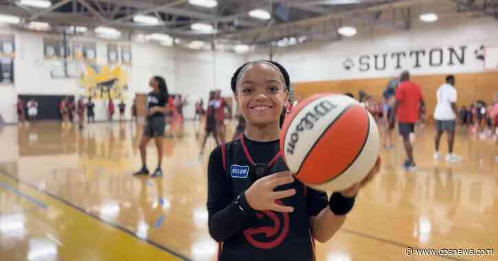 At Atlanta Hawks' Lady Ballers Summer Camp, young girls learn basketball and life skills