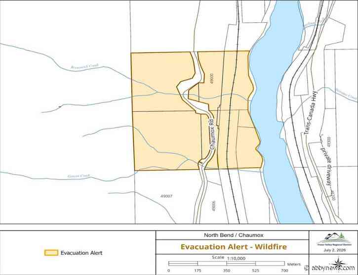 Evacuation alert issued for wildfire north of Boston Bar