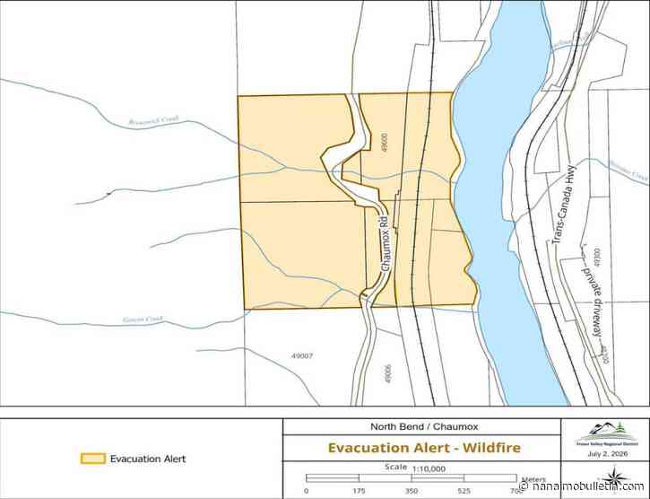 Evacuation alert issued for wildfire north of Boston Bar