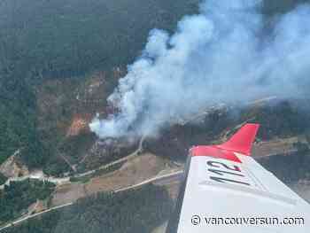 Evacuation alert issued for out-of-control wildfire near Boston Bar