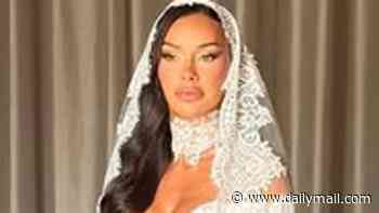 Gold Coast bride flaunts figure in sheer wedding dress as Bali wedding kicks off with beer pong, cigars and shots, and Adrian Portelli arrives as the best man alongside tatted-up guests