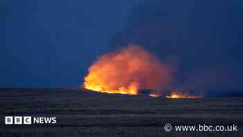 Why fire in military training zone must burn out on its own