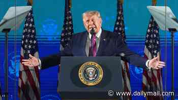 Taylor, hold our beer! Trump delivers electric America 250 speech after dramatic Mt Rushmore flyover as he kicks off celebrations with newlyweds Bettina and Don Jr and daughter Tiffany