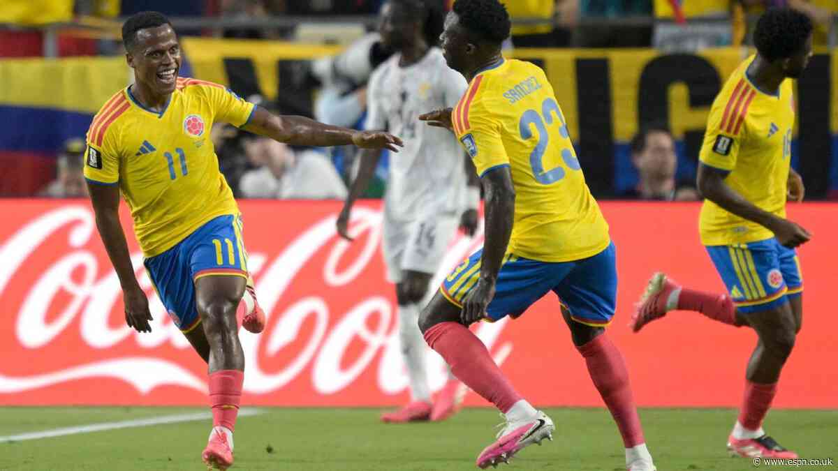 Colombia 1-0 Ghana: Arias strike sends Colombia in...
