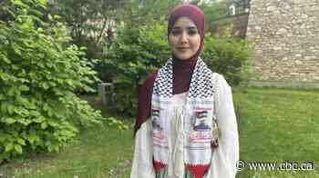 Saskatoon teen wants apology after school removed her keffiyeh-inspired scarf during grad ceremony