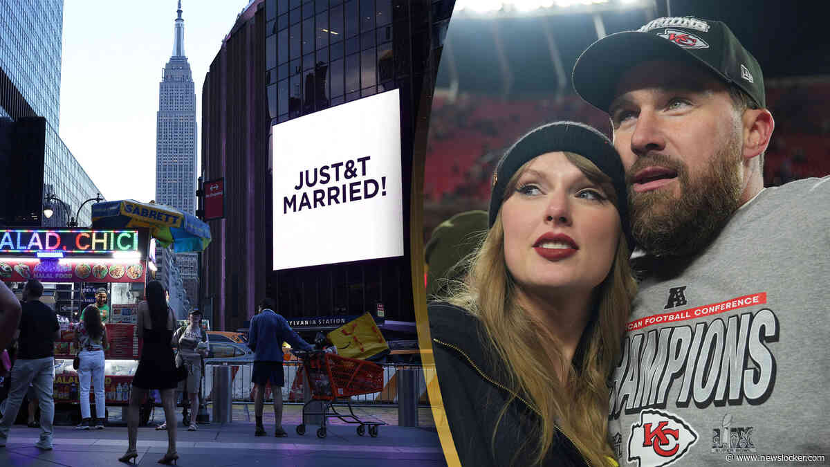 Dit was de bruiloft van Taylor Swift en Travis Kelce in Madison Square Garden, Adam Sandler leidde ceremonie