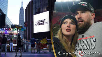 Dit was de bruiloft van Taylor Swift en Travis Kelce in Madison Square Garden, Adam Sandler leidde ceremonie