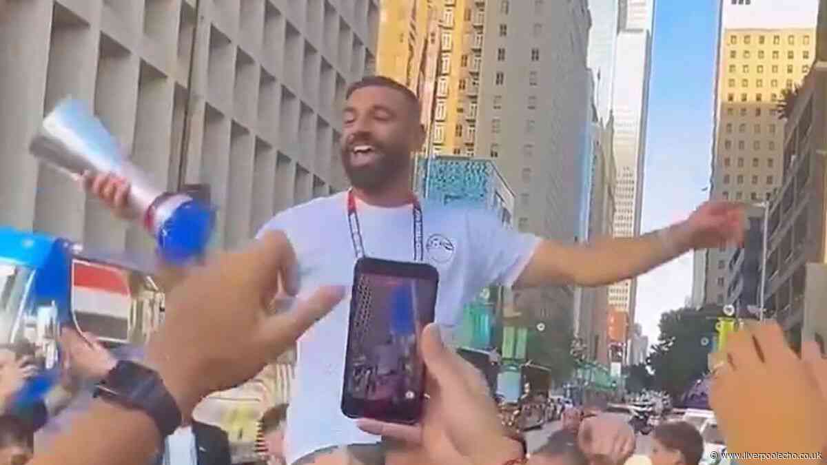 Mohamed Salah dances in the streets after historic Egypt World Cup win - 'I had to do it!'