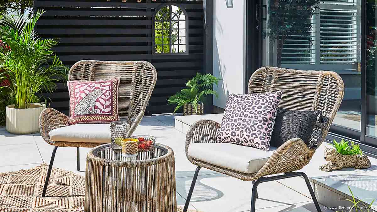 Dunelm reduces rattan furniture set by £75 giving garden a 'holiday feeling'