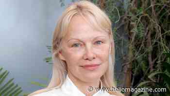 Makeup-free Pamela Anderson steals the show in mother-of-the-groom naked dress