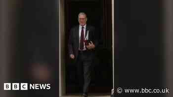 Starmer leaves No 10 as he heads to PMQs