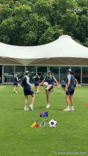 Different ball. ⚽🇦🇺🏏 Same skill.We all have that #FIFAWorldCup vibe. 😍
