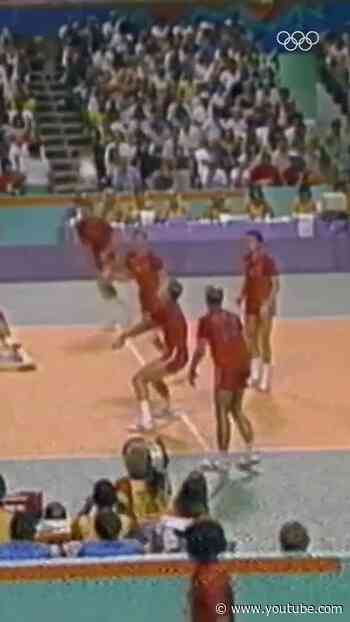 At Los Angeles 1984, Brazil and USA faced off in a historic Olympic men's volleyball final. 🏐