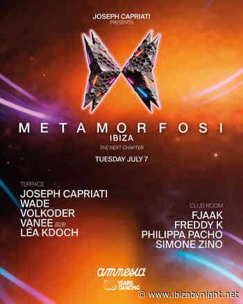 Metamorfosi at Amnesia Ibiza presents: Joseph Capriati, Wade, Volkoder & many more!