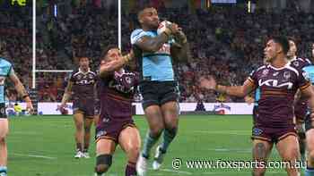 ‘Is that his best effort?’: Broncos flyer under fire as Sharks run riot — NRL LIVE