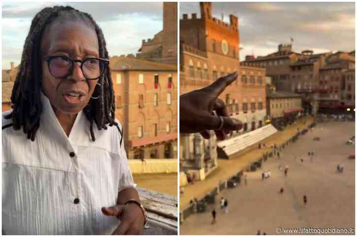 “Non fanno correre i cavalli per proteggerli”: Whoopi Goldberg commentatrice d’eccezione del Palio di Siena, così spiega i retroscena dell’evento ai suoi follower sui social