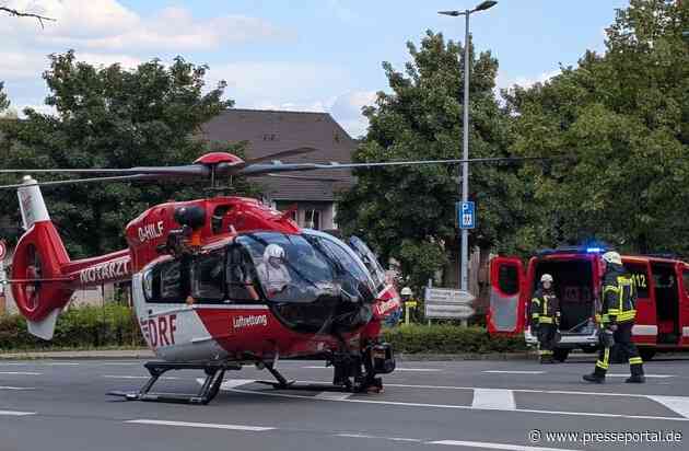 FW-EN: Verkehrsunfall in Breckerfeld: Feuerwehr sichert Hubschrauberlandung