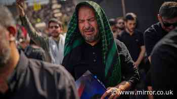 Iran mourners scream for 'revenge' as thousands attend funeral of ayatollah killed in airstrike