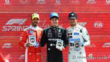 Antonelli wins first sprint race at British GP