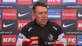 ‘I wasn’t happy’: Pies coach left flat over treatment of star as AFL to examine fiery scuffle