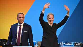 AfD bestätigt Parteivorsitzende: Weidel verbessert sich, Chrupalla fällt zurück