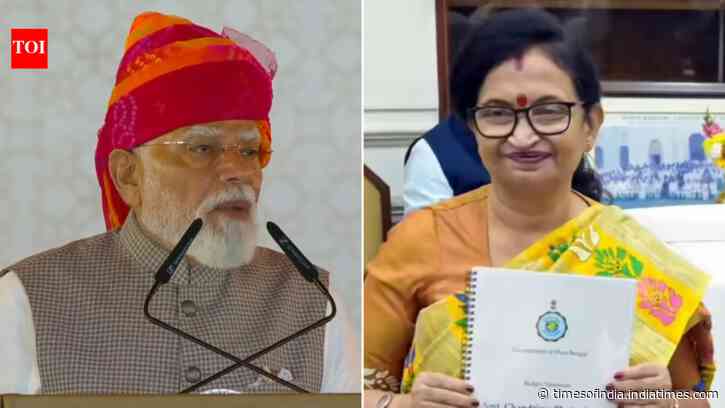 Evening news wrap: PM Modi launches major infra projects in Rajasthan; TMC faces another setback
