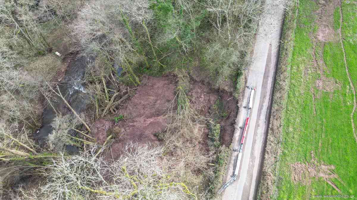 Road reopens after huge landslip but residents remain unhappy