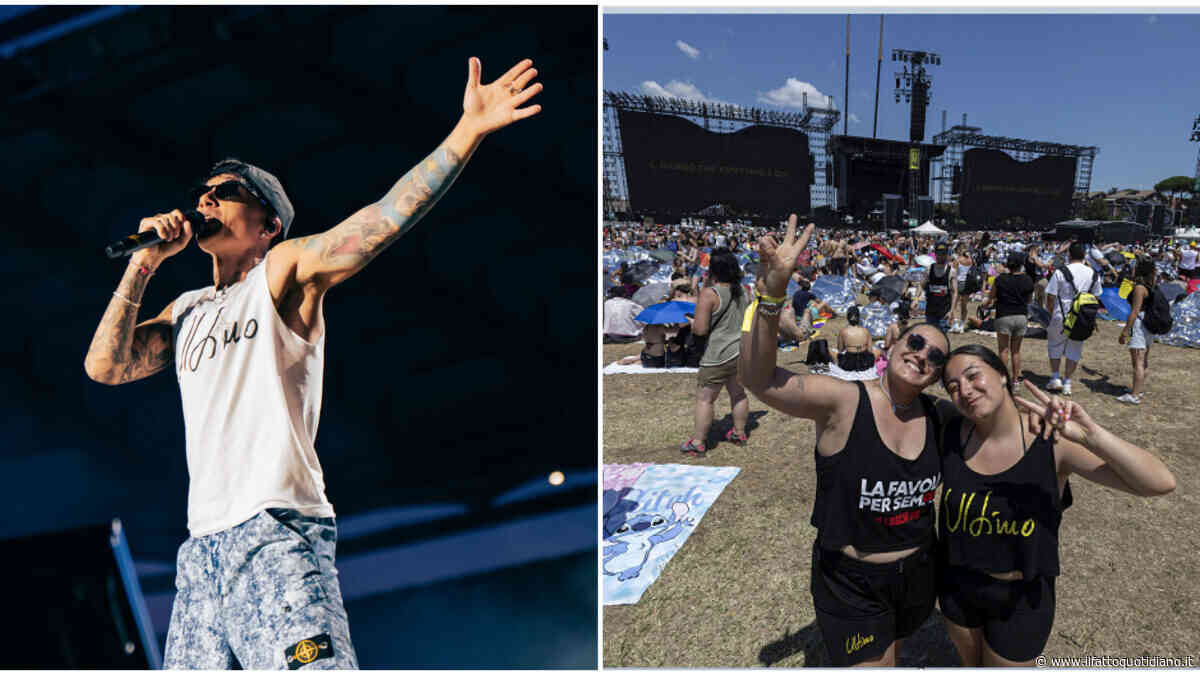 Ultimo è pronto, la festa del “Raduno degli Ultimi” entra nel vivo. Apre l’evento Fabrizio Moro, i 250mila cantano “Il giorno che aspettavo” e oltre 40brani