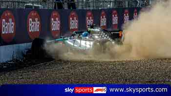 'Oh my goodness!' - Russell hits wall in qualifying!