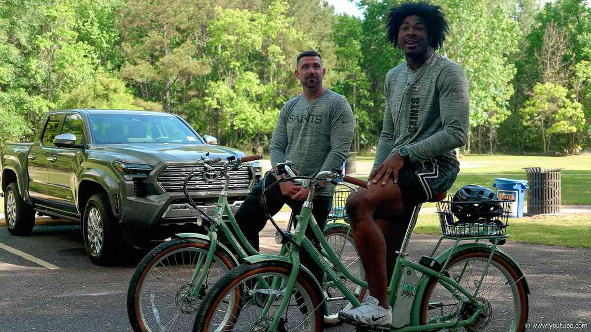 Chris Rumph II bikes in Fontainebleau Park | Trips Around the Gulf presented by Toyota