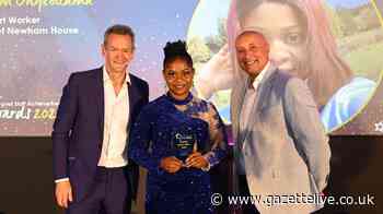 Middlesbrough support worker presented with national award by TV star Alexander Armstrong
