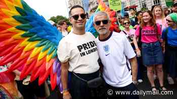 Sadiq Khan joins 35,000 at London's Pride parade as campaigners say rights are 'being taken away from trans people'