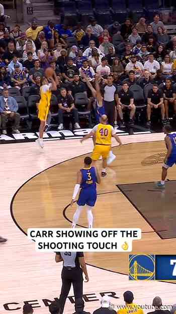 Cameron Carr showing off the shooting stroke in his summer league debut