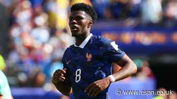 Sources: France's Tchouaméni out vs. Paraguay