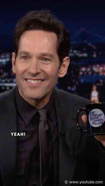 #PaulRudd demonstrates the Sprite tasting skills he learned as a commercial actor 😂 #FallonTonight